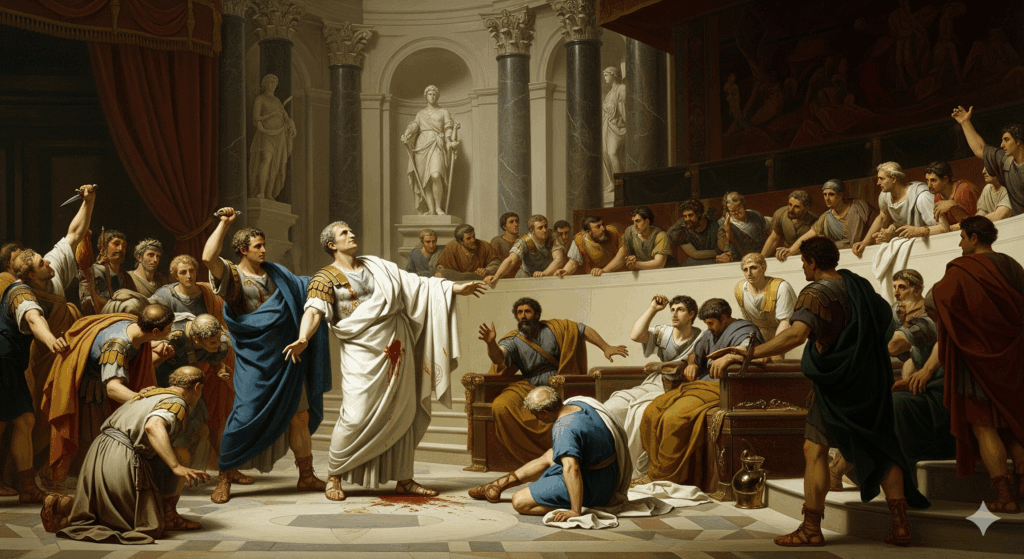 El Asesinato de Julio César: Traición y Venganza en el Corazón de Roma asesinato de julio cesar